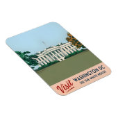Vintage Travel Witte Huis Washington DC Magneet (Rechterzijde)
