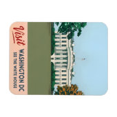 Vintage Travel Witte Huis Washington DC Magneet (Horizontaal)