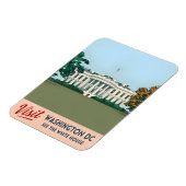 Vintage Travel Witte Huis Washington DC Magneet (Linkerzijde)
