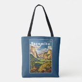 Vintage Travel Yosemite USA bags Tote Bag (Achterkant)