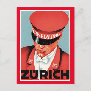 Vintage Travel Zürich Zwitserland Briefkaart