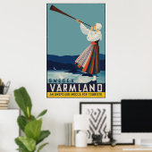 Vintage Travel Zweden Poster (Thuiskantoor)