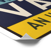 Vintage Travel Zweden Poster (Hoek)