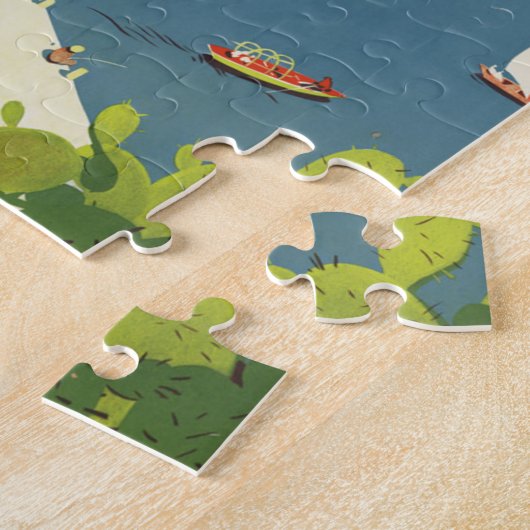 Vintage Travel Zwitserland Legpuzzel (Zijkant)