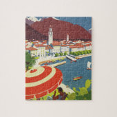 Vintage Travel Zwitserland Legpuzzel (Verticaal)