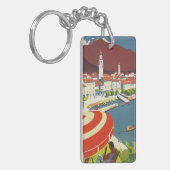 Vintage Travel Zwitserland Sleutelhanger (Voorkant Links)