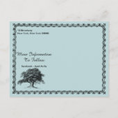 Vintage Tree Outdoor Rustic Family Reunion Aankondigingskaart (Achterkant)