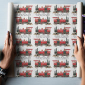 Vintage Trein Esthetisch Inpakpapier