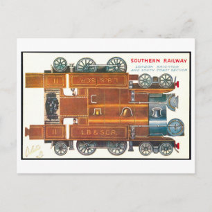 Vintage Trein Papieren Speelgoed--Southern Railway Briefkaart