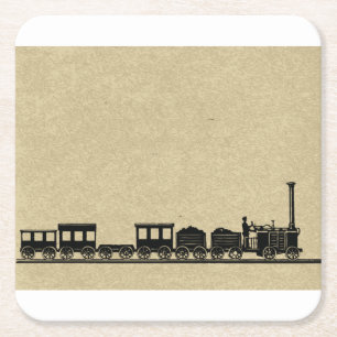 Vintage treinen Onderzetters