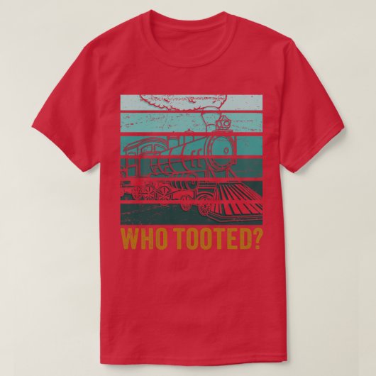 Vintage treinen t-shirt (Design voorkant)
