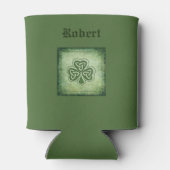 Vintage trendy grundge Irish shamrock Blikjeskoeler (Achterkant)