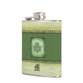 Vintage trendy grundge Irish shamrock Heupfles (Links)