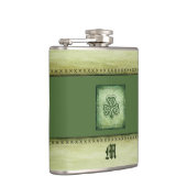 Vintage trendy grundge Irish shamrock Heupfles (Rechts)