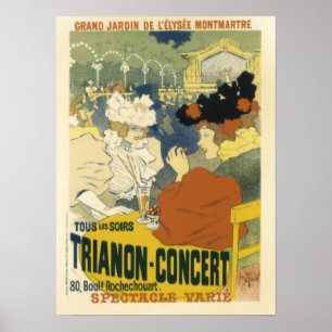 Vintage Trianon-Concert Advertisement Poster