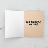 VINTAGE TRIBAL BIRTHDAY Wenskaart Kaart (Binnen)