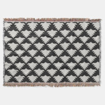 Vintage Tribale Geometrische Vogel | Zwart & Ivoor