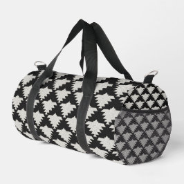 Vintage Tribale Geometrische Vogel | Zwart & Ivoor Plunjezak