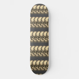 Vintage Tribale Schedelpatroon Grunge Sepia Gotisc Persoonlijk Skateboard