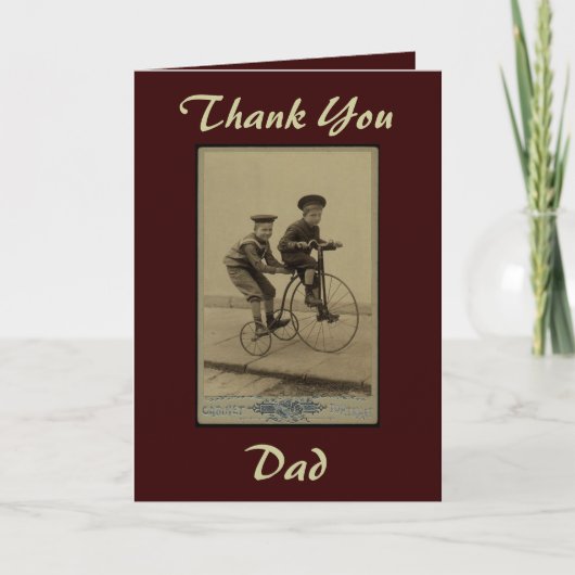 vintage trike kaart (Voorkant)