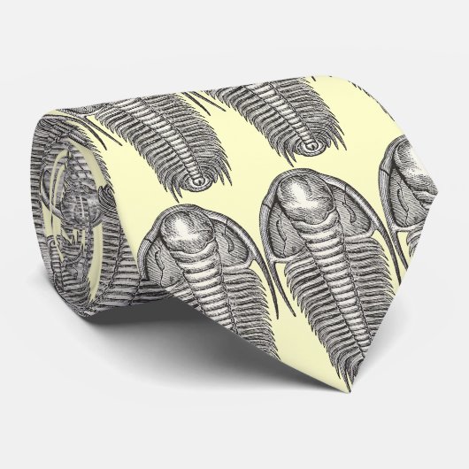 Vintage Trilobite-Stropdas Stropdas (Opgerold)