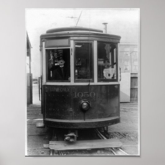 Vintage Trolley Poster (Voorkant)