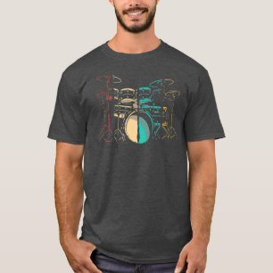 Vintage trommeldrums Trommeltsen Drumming Drummer T-shirt