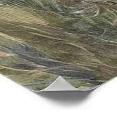 Vintage Tropical Leaves with Ukulele Poster (Hoek)