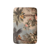 Vintage Tropical Paradise with Palm Trees Badmat (Voorkant Verticaal)