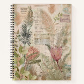 Vintage Tropicals: Protea Art Journal Notitieboek (Voorkant)
