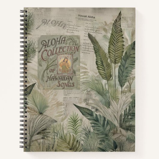 Vintage Tropics: Liederen van Aloha Notitieboek (Voorkant)