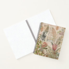 Vintage Tropics: Protea Kunstjournaal Notitieboek
