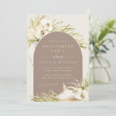 Vintage Tropics Verlovingspartij Kaart (Staand voorkant)