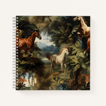 Vintage Tropisch Paard Patroon Elegante Paardenspo