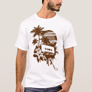 Vintage Tropisch Paradijs Cassettebandje Retro Des T-shirt