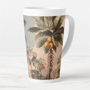 Vintage Tropisch Paradijs met Palmbomen Latte Mok