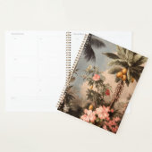 Vintage Tropisch Paradijs met Palmbomen Planner (Display)