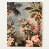 Vintage Tropisch Paradijs met Palmbomen Planner (Achterkant)