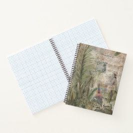 Vintage Tropisch Scrapboek: Ukulele Notitieboek
