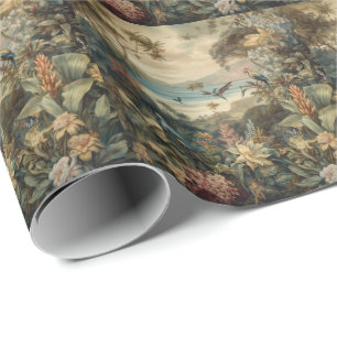 Vintage Tropische Botanische Paradijs Kunst Luxe Cadeaupapier