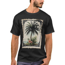 Vintage Tropische Palmboom Stempel Kunst