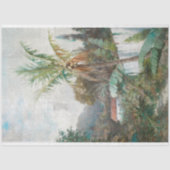 Vintage Tropische Rustieke Textuur Decoupage Tissuepapier (Voorkant)