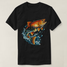 Vintage Trout Mountain Lake Fishing Art
