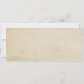 VINTAGE TROUWKAARTUITNODIGING MET RSVP KAART (Achterkant)