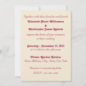 Vintage Trouwkatten Zachte Roze Uitnodiging (Achterkant)