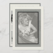 Vintage Trouwkrant Kaart (Voorkant / Achterkant)