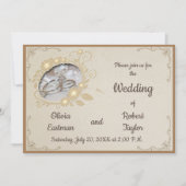 Vintage trouwringen save the date (Voorkant)