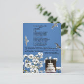 Vintage Trouwtaart Recept Briefkaart (Staand voorkant)