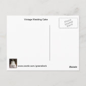 Vintage Trouwtaart Recept Briefkaart (Achterkant)