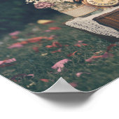 Vintage trouwversiering poster (Hoek)